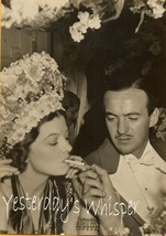 1930s Original Photo Smoking Myrna Loy David Nivens by Charles Rhodes - £7.83 GBP
