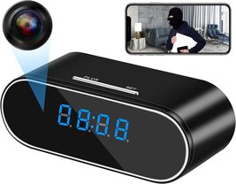 1080P Wifi Mini Hidden Spy Camera Camouflaged Clock Wireless Surveillance Cam - £350.11 GBP