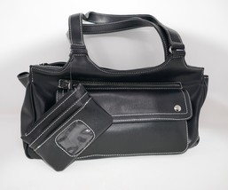 Gloria Vanderbilt Black Satchel Shoulder Hand Bag Purse - £23.44 GBP