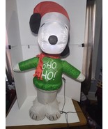 PEANUTS Snoopy Holiday Airblown Inflatable 3.5FT GEMMY Christmas Decorat... - $460.39 MXN