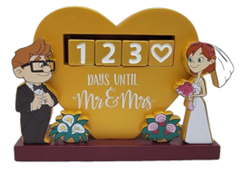 Disney Parks CARL AND ELLIE Wedding Countdown Advent Calendar - £27.17 GBP