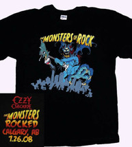 Ozzy Obourne Monsters Of Rock Calgary 2008 Black Extra Large Xl T Shirt New - £14.38 GBP