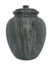 Large/Adult 205 Cubic Inches Gray Legacy Natural Marble Urn for Cremation Ashes - £247.79 GBP