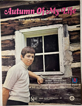 Autumn Of My Life By Bobby Goldsboro - Vintage 1968 Sheet Music - £6.84 GBP