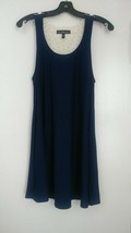 Derek Heart Juniors Navy Sleeveless Rear Lace Yoke Tunic soft dress M   ... - £7.07 GBP