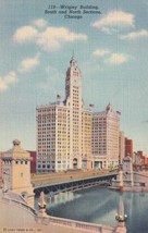 Chicago IL Illinois Wrigley Building South &amp; North Sections Postcard E10 - $2.99