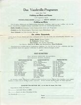 Das Vaudeville Program Hotel Astor New York  1931 In German - $21.84