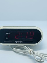 VTG Advance White Alarm Clock Snooze Dimmer Battery Back Up LED Display - €9,39 EUR
