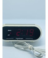 VTG Advance White Alarm Clock Snooze Dimmer Battery Back Up LED Display - $15.03 CAD
