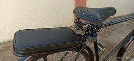 Bicycle Seat 33x15.5cm for rear rack vintage bicycle wheel 28 black color - £55.95 GBP