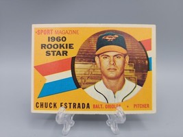 Chuck Estrada 1960 Topps Baseball #126 Rookie Card RC Sport Magazine - £2.73 GBP
