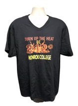 Monroe College Turn up the Heat to 212 Degree Adult Black XL TShirt - £15.27 GBP