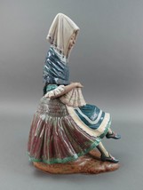 Lladro Spain 1978 Vintage Rare Gres Women Sewing #2080 Large Porcelain Figurine - £833.10 GBP