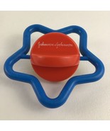 Vintage 80s Baby Toy Johnson &amp; Johnson Star Spinner Rattle Teether Infan... - £19.42 GBP