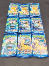 Pokemon Evolutions XY Pack Lot trading card game tcg 9 Booster packs pok... - £177.87 GBP