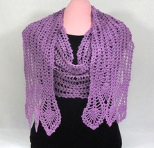 Delicate, very long, elegant lilac, handmade scarf. LI-1 - $80.00