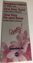 Vintage Hawaiian Air Brochure Honolulu Hawaii BRO13 - $11.87