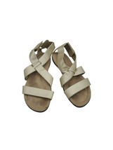 Hush Puppies Soft Style Comfort Sandals 7 Womens Gold Strappy Open Toe Casual - £15.90 GBP