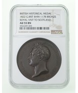 1822 Grande-Bretagne Royal Visite Écosse Bronze Médaille BHM-1178,AU-55 ... - $19,301.28 MXN