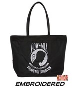 EMBROIDERED POW MIA YOU ARE NOT FORGOTTEN Heavy Duty TOTE BAG-Beach Trav... - $449.09 MXN