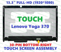 01HY320 13.3&quot; FHD LED LCD Touch Screen Digitizer Assembly Lenovo Yoga - $139.32