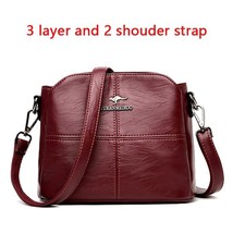 Casual Women&#39;s Bag High Quality Pu Leather Shoulder Bags for Women 2022 Ladies C - £36.26 GBP