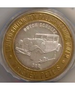 .999 Fine Silver Ten Dollar Gaming Token Limited Edition Whiskey Pete&#39;s - $650.41 MXN