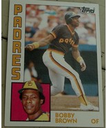 Bobby Brown, Padres,  1984  #261 Topps Baseball Card GD COND - £0.78 GBP