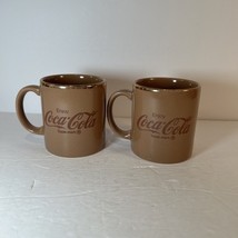 Vintage Brown Coca-Cola Mugs - $8.00