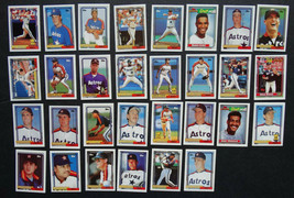 1992 Topps Micro Mini Houston Astros Team Set of 30 Baseball Cards - £3.97 GBP