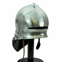 Medieval Knight Norman Viking German Sallet Helmet European Close Knight... - £72.79 GBP