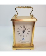 VTG Quartz Carriage Desk Clock 100th Anniversary July 2000 Commemorative - £7.14 GBP