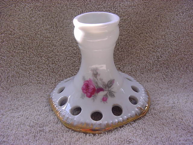 Lefton, French Rose possibly, one candle holder, US Pat mark - $10.00