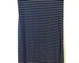 Merona Women Striped Round Neck Short sleeved Knit maxi Dress Navy Blue ... - £11.08 GBP