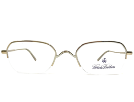 Brooks Brothers Eyeglasses Frames BB1013 1001 Light Gold Rectangular 48-20-140 - £88.31 GBP