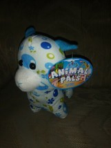 Kellytoy Animal Pals Llama Alpaca Plush 10&quot; Blue Green Floral Flowers NWT Ages 3 - $16.82