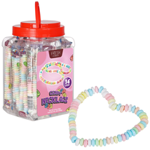 Fresh Finest 36-Count Bulk Candy Necklace - Individually Wrapped Novelty Candy N - £21.61 GBP