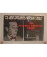 Pee Wee Herman Poster Trade Ad Show Video Special Paul Reubens Peewee - $3,327.47 MXN