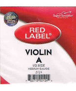 Super Sensitive Red Label Violin 1/2 Size A String Medium Gauge (2124) - £7.86 GBP