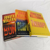 Lot of 3 Jonathan Kellerman Alex Delaware Novels Bones Compulsion Therapy HB - £11.41 GBP