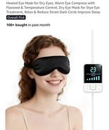 Heated Eye Mask for Warm Compress: Dry Eyes Blepharitis Stye - $15.72