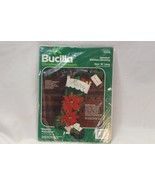 Bucilla Christmas Heirloom  18&quot; Felt Christmas Stocking Kit 82318 Poinse... - £31.21 GBP