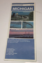 Michigan State Road Map Vintage 1988 “Bridges” Cover - £5.34 GBP
