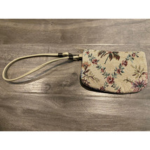 Mini Floral Tapestry Tote ZIP Closure Handbag Purse - £9.89 GBP