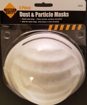 Dust &amp; Particle Face Masks Protection Airborne Particles Dust Pollen 5 Ct/Pk - £3.55 GBP