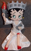 Betty Boop Statue Of Liberty White Dress 12 inch Plush Stuffed Toy - $29.99