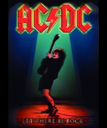 AC/DC Let There Be Rock FLAG CLOTH POSTER BANNER CD Angus Young HEAVY METAL - £15.72 GBP