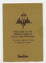 Neiman Marcus Gold Card Member Program Brochure 2004 Dallas Texas - $27.72