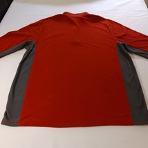 Nordictrack Mens Orange & Gray 1/4 Zip Long Sleeve Pullover Sweatshirt Chest 52" image 13