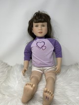 My Twinn Doll Lenora Poseable Brown Hair 2002 Body 1997 Face 23&quot; - $89.99